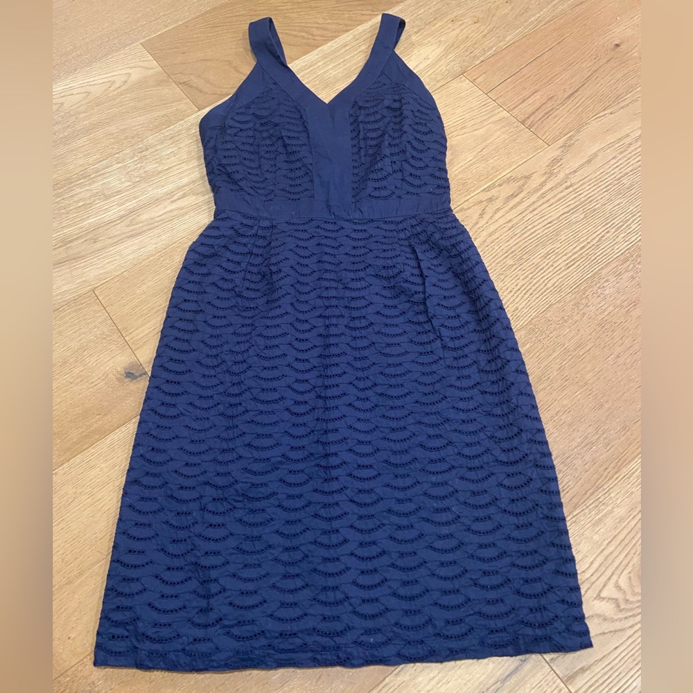 Old Navy Navy Blue Cotton Dress